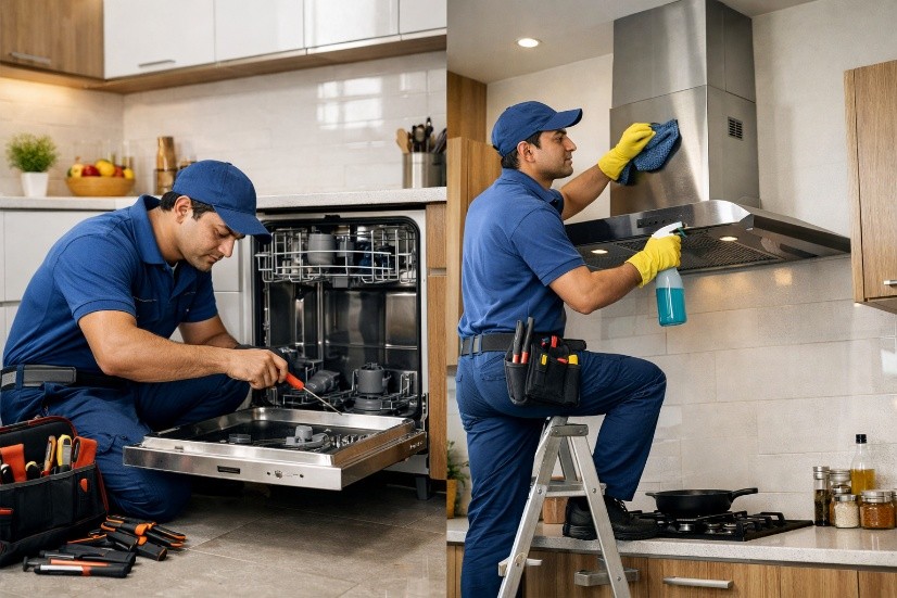 Dishwasher Repair & Chimney Cleaning Service in Chennai – LG, Bosch, IFB, Faber, Elica & More | Same Day Doorstep Service