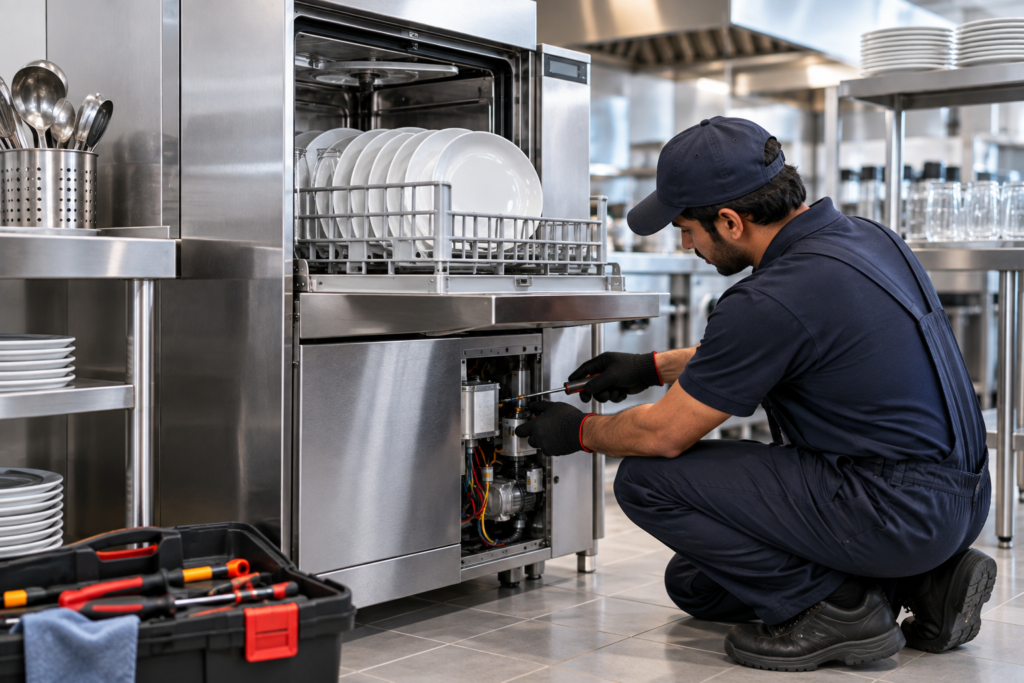 commercial dishwasher